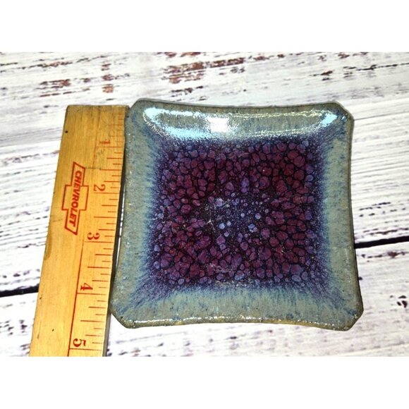 VTG stoneware/clay Drink Coasters trinket dish Handcrafted Home Décor Boho chic - Picture 3 of 9
